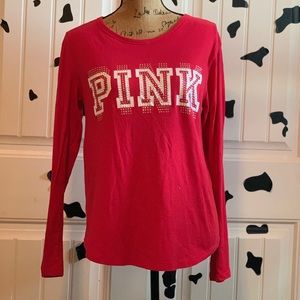 long sleeve, red, PINK